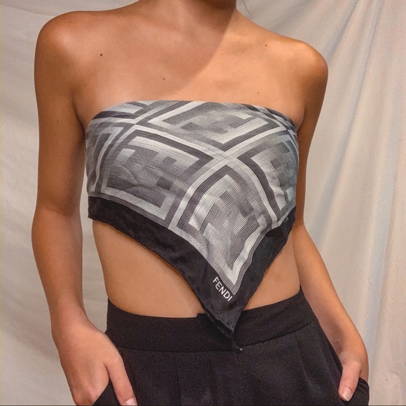 fendi scarf top